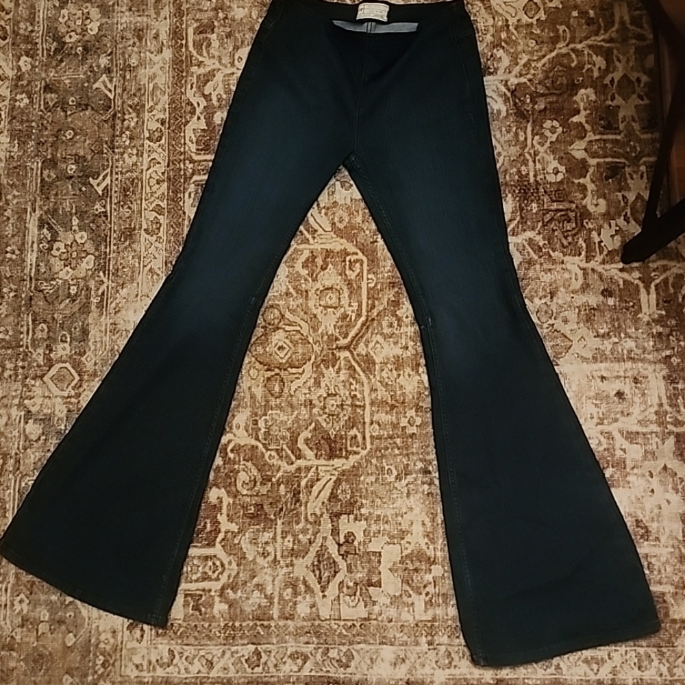 Free People Midnight Blue Flare Jeans